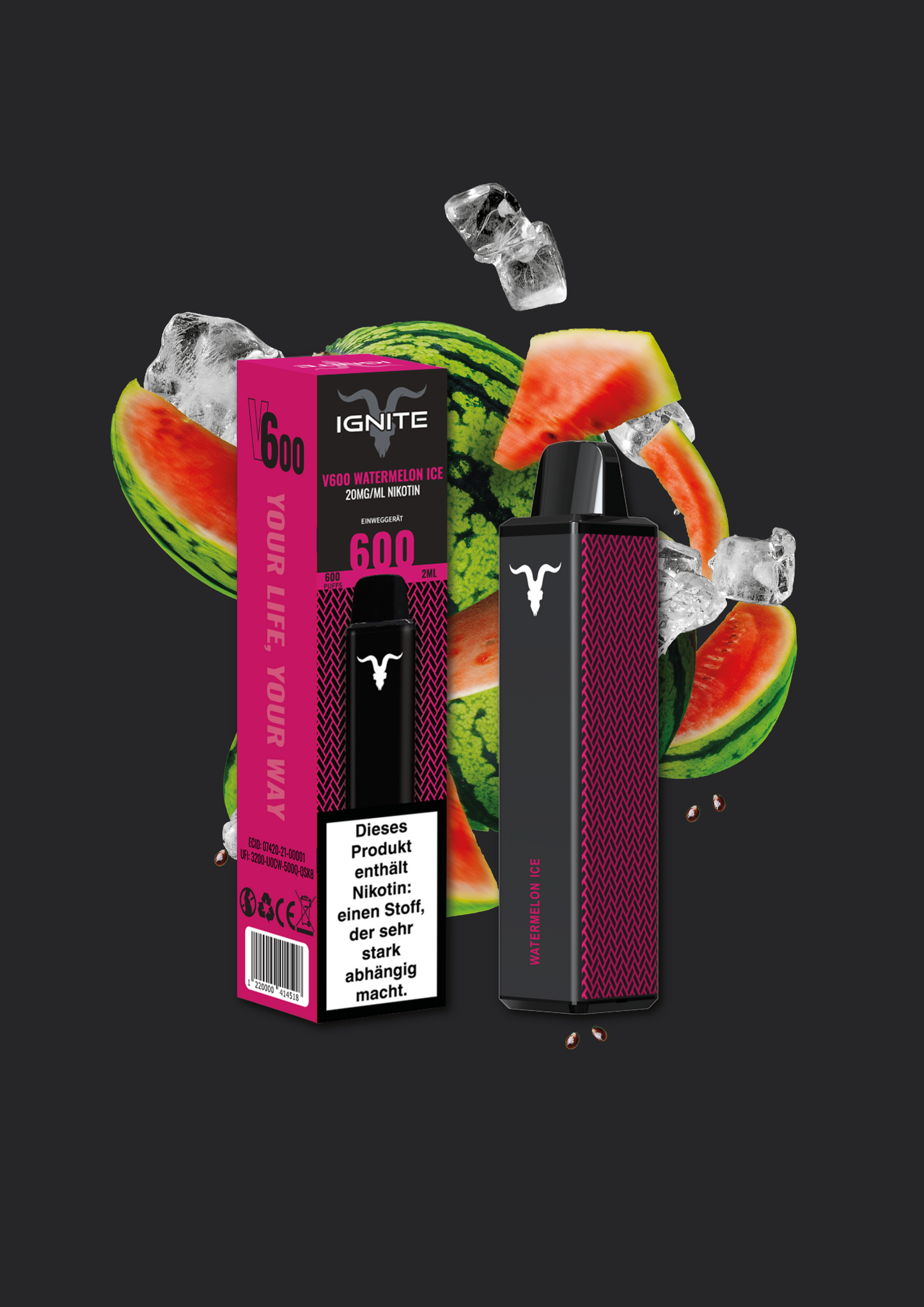 IGNITE V600 Vape Pen - Watermelon Ice